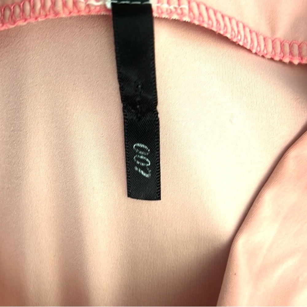007 Clothing Co,Pink w/Sheer Black Hip & Thigh Panels,Excellent Condition,Size S - Picture 6 of 11